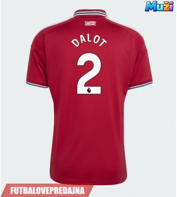 Lacne Muži Futbalové dres Manchester United Diogo Dalot #2 2026-27 Krátky Rukáv - Domáci